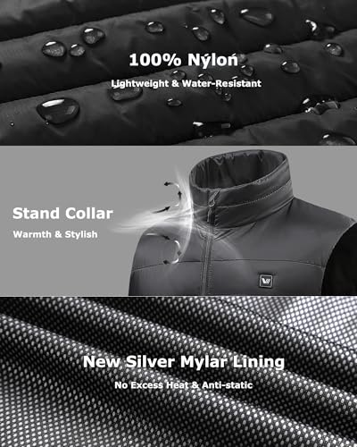 Venustas Women's Heated Vest with Battery, Up to 20HRS of Warmth, Winter Quilted Vest for Outdoor4