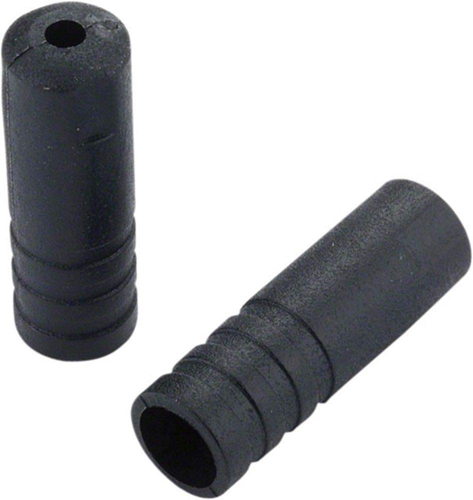 Jagwire End Caps Sealed - 4mm Shift - Black - Plastic (100pcs) - WS - Transmisión para Bicicletas, Color Negro, Talla 4mm