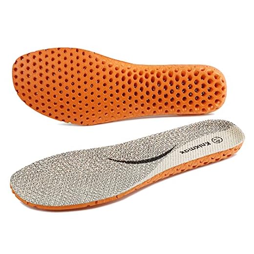 Knixmax Plantillas Deportivas Ortopedicas Hombre Mujer para Fascitis Plantar, Plantillas Elevadoras Invisibles, para el Dolor de Talón, Corrección del Tobillo, Caminar, Escalada, Beige EU 43