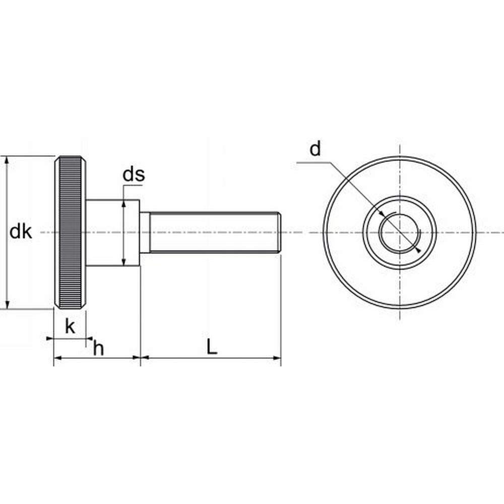 25X Rändelschrauben Hohe Form A1 Edelstahl 5x10 M5 DIN 464