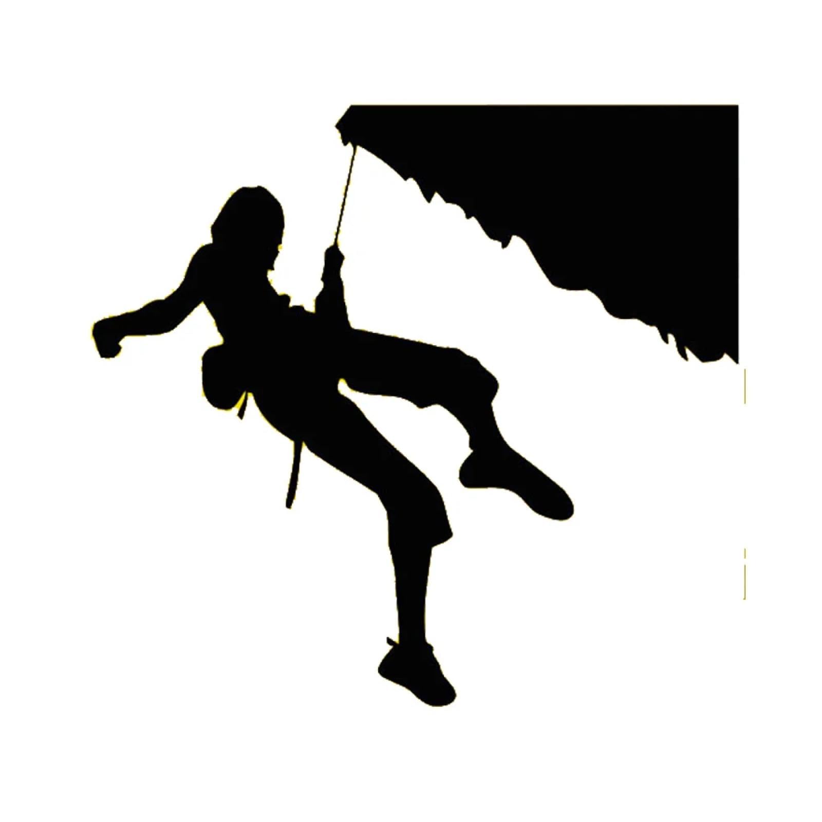 WEIMEIJIE Extreme Sports Rock Climbing Silhouette wall Sticker Vinyl Removable wall Sticker Children's Room playroom wall Art Decal