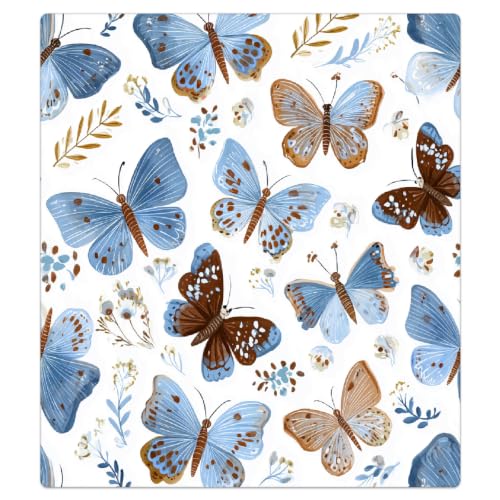 Panel frontal magnético reutilizable de 53 x 66 cm con estampado de mariposas para lavavajillas