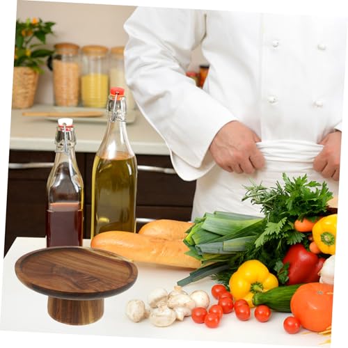 Plateau bois massif stable anti-basculement pour servir vos fruits et desserts sans risque