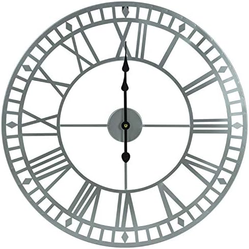 Woodside 60cm Garden Wall Clock - GREY