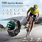 Blackview Military Smart Watch for Men, 100 Days Battery/Flashlight/Compass/120+ Sports/Bluetooth Calls, Outdoor Fitness Tracker with Heart Rate SpO2 Sleep, IP68 Waterproof Smartwatch for iOS Android - Image 6