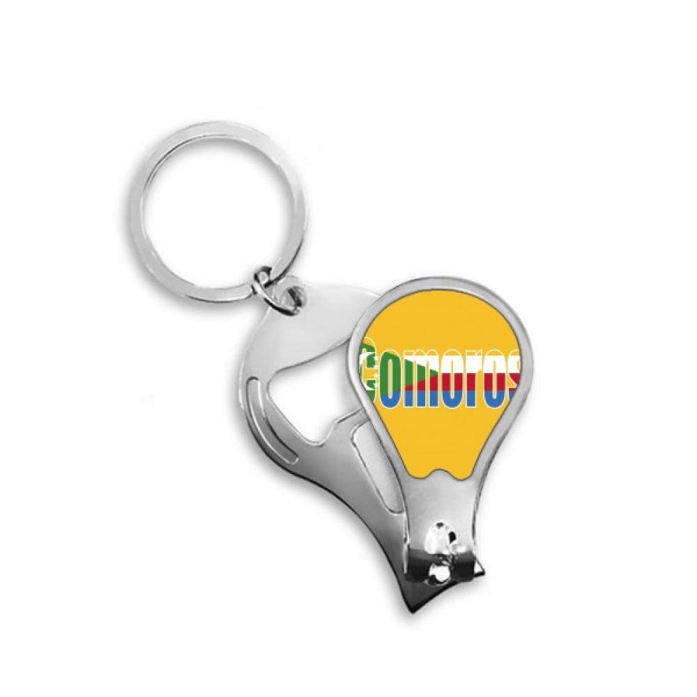 Coupe-ongles Comores nom drapeau pays DIYthinker en acier robuste - 4