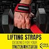 Forzagen Lifting Wrist Straps Padded Neoprene with 18 inch Cotton for Weightlifting, Bodybuilding, Powerlifting, Strength Training, Deadlifts