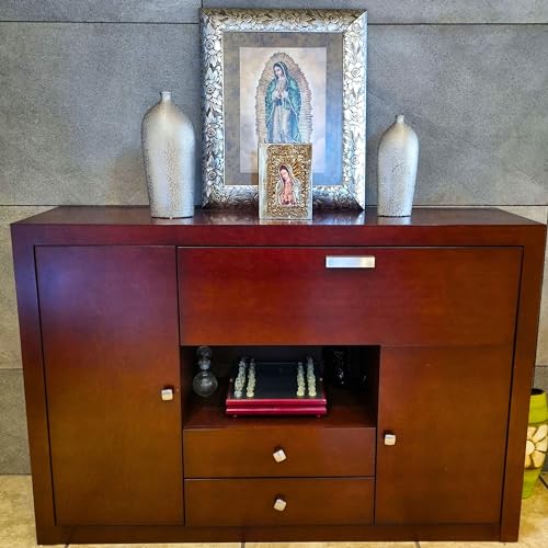 Catholic Spanish Bible with Metalic Cover of Our Virgen de Guadalupe Spanish Bible Large Print - Decorations for Catholic Wedding biblia by Nuestra Fe - Image 6