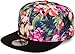 Produktbild styleBREAKER Snapback Cap mit Blumen Print, Baseball Cap, verstellbar, Unisex 04023047, Farbe:Schwarz