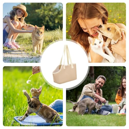 Bolsa de transporte para gatos con bolsillo de malla transpirable para paseos frescos 5