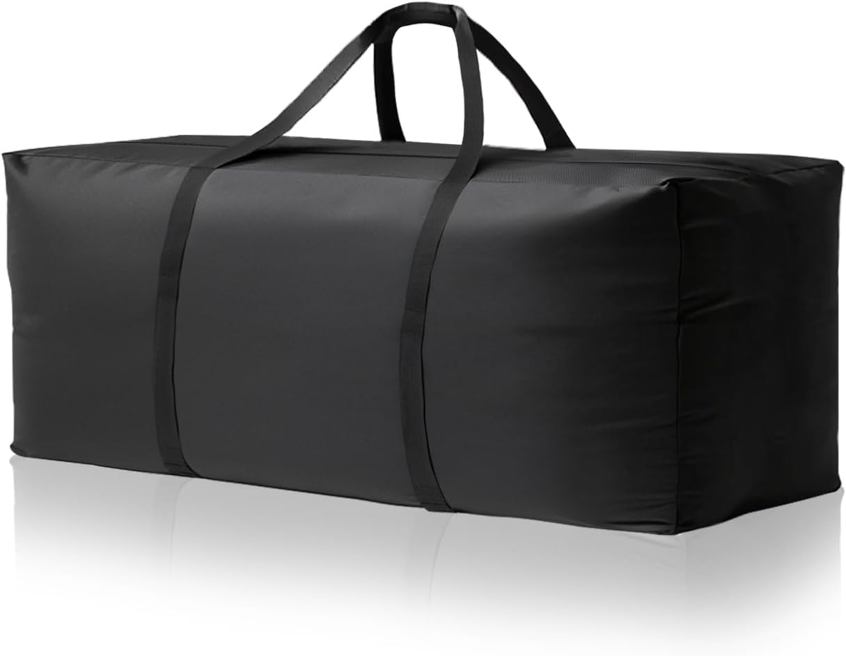 Waterproof Patio Cushion Storage Bag - 68x20x30 Inch Heavy Duty Oxford Outdoor Cushion Storage Bag, Dustproof & UV Protection for Garden Use, with Upgraded Fabric & Reinforced Zipper