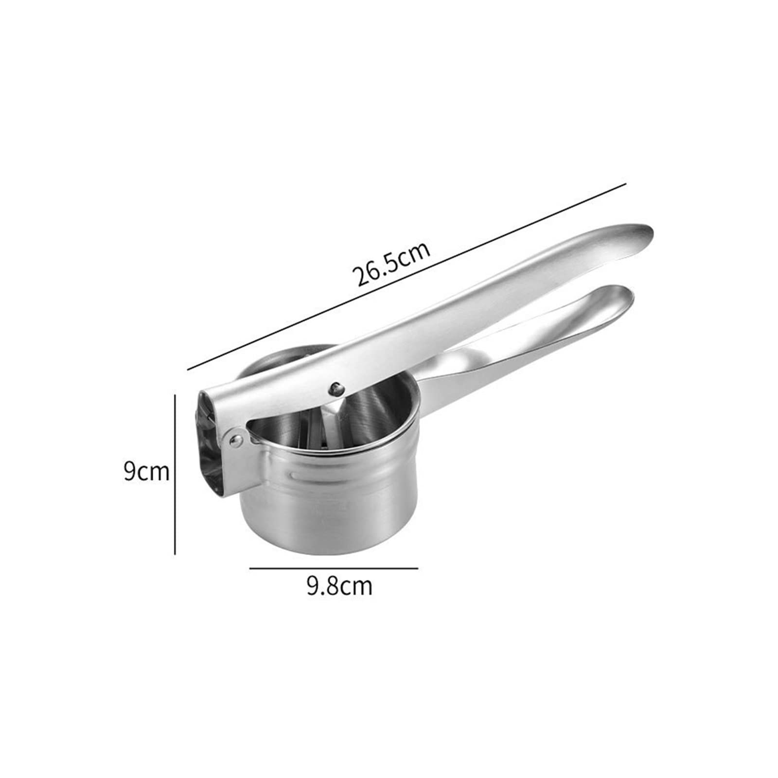 Masher 1Pcs Gemüse Squeezer Edelstahl Füllung Dörr Kartoffelstampfer Ricer Obst Presse Entsafter Küche Liefert Mashers