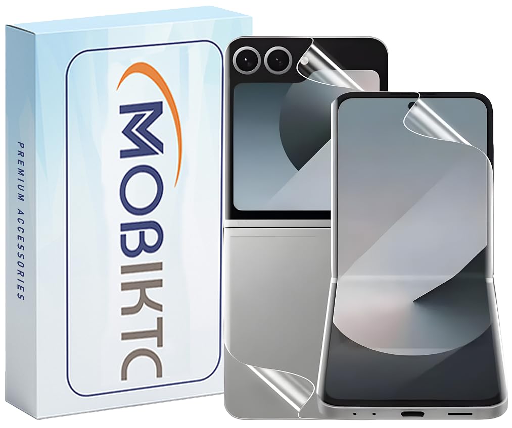 Matte Finish Unbreakable Screen Protector for Samsung Galaxy Z Flip 8 5G, Imported Hydrogel Membrane Film Front+Back+Hingle+Inside Screen Guard With Installation Kit [Matte, 1Set]-image-15