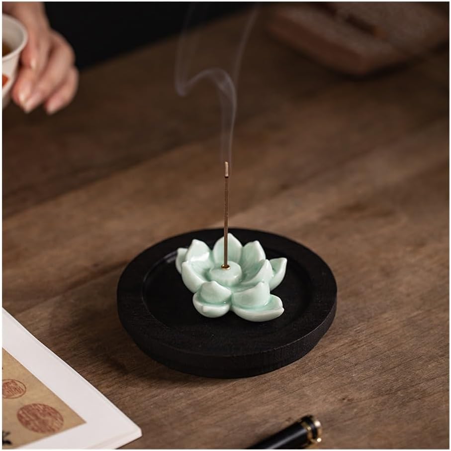 Incense Burner, Ceramic Incense Holder for Tea Table Sandalwood