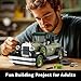 JMBricklayer Vintage Cars Building Sets for Adults with Lights 50001, Classic Retro Model Car Kits, Antique Cars Collectible Display Decorations, Building Toys Gifts for Men Women Boys Girls(1297 PCS)