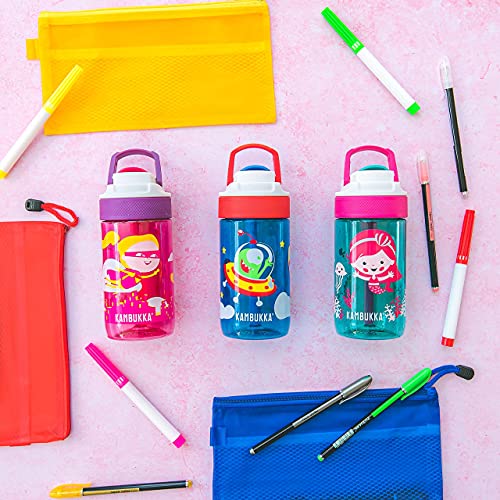 Kambukka - Drinkfles voor kinderen, 400 ml, waterdicht, vlek- en geurbestendig, duurzaam en schokbestendig, vaatwasmachinebestendig, drinkfles met rietje - Image 8