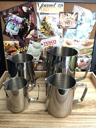 Joytata Milk Frothing Pitcher 20Oz Stainless Steel Cup Perfect For Latte Art Steam Pitchers,Stainless Steel Milk Frother Pitcher Cup Steaming Pitcher 600Ml With Measurement Scale #TOP4