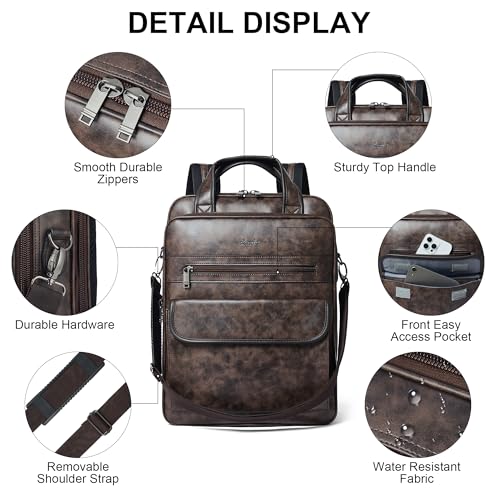 Mochila para portátil vegana Shrrie unisex 15.6 pulgadas miniatura 5