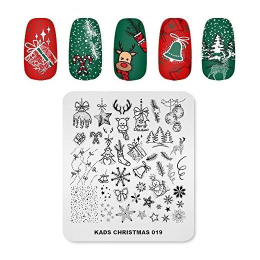 Alexnailart Nail Stamping Plate Natale