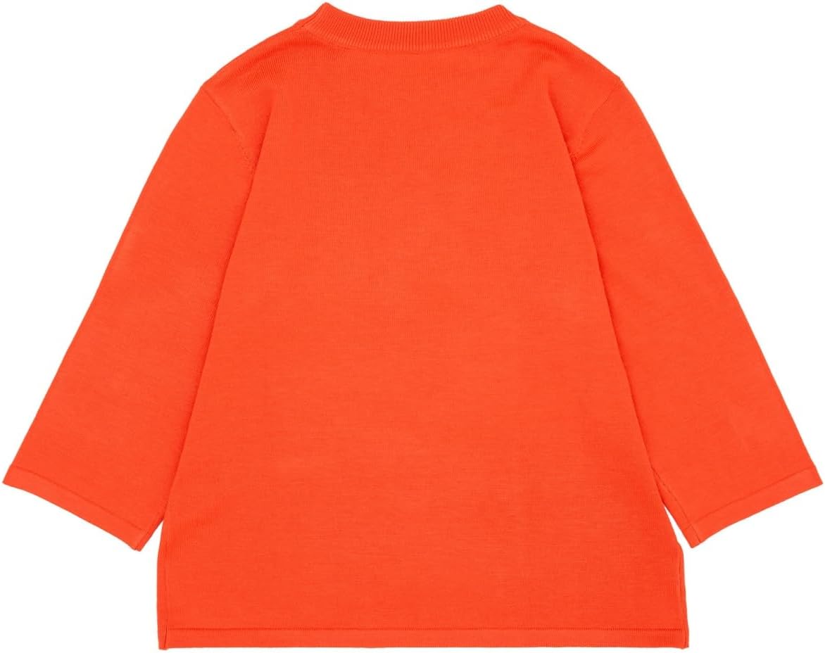 Women's 3/4 Sleeve Pullover Sweaters Crew Neck Cute Halloween Christmas Hearts Knitted Casual Sweater - Image 2