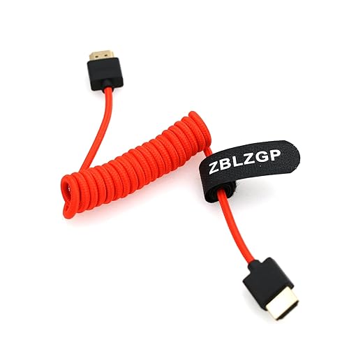 Miniatura 4 de ZBLZGP Cable HDMI 8K trenzado de nailon, chapado en oro de 24 quilates para cámara Nikon Z9, Panasonic Lumix S5, cámaras S1H, cámara Fujifilm X-H2S