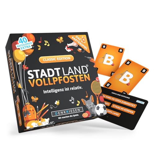 Stadt Land Vollpfosten: Das Kartenspiel