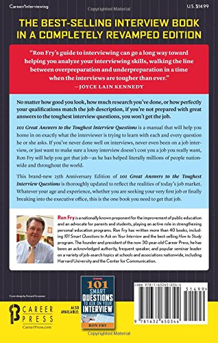 Career Press, Inc. ILLUSTRATED 101 Great Answers To The Toughest Interview Questions thumb #1