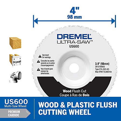 Dremel Ultra Saw Us40-04 Corded Compact Saw Tool Kit With 3 Cutting Wheels And Auxiliary Handle #TOP6