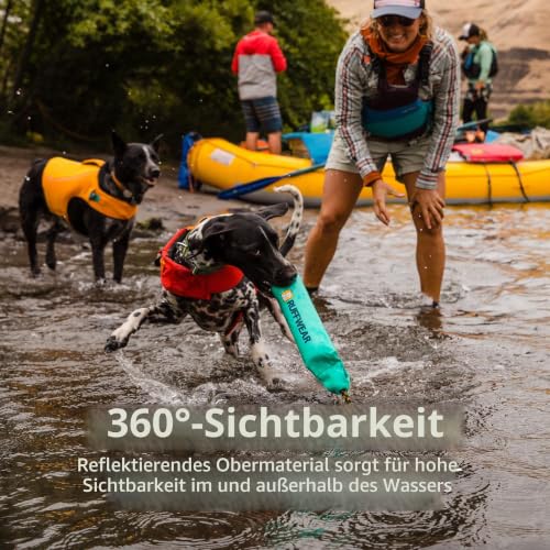 Ruffwear Float Coat Hundejacke, Auftrieb und Auftrieb, Hundeweste für sicheres Schwimmen, Bootfahren, Wassersport, Red Sumac, Large
