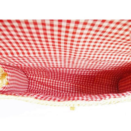 Banana Purse Straw Woven Banana Embroidered Crossbody Shoulder Bag with Chain Mini Trendy Fruit Purse for Women4