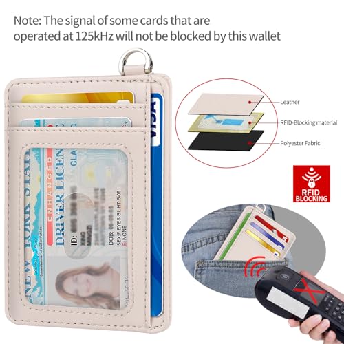 Image of Slim Minimalist Front Pocket Wallet, RFID Blocking Credit Card Holder Wallet with Detachable D-Shackle for Men Women