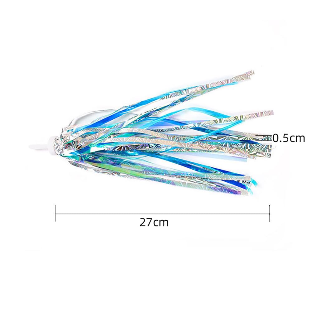 ccHuDE 2 Pcs Bike Handlebar Scooter Streamers Bicycle Tassel Ribbon Bike Cycling Streamers Bike Grips Ribbon Colorful Bicycle Ribbons for Girls Boys Blue