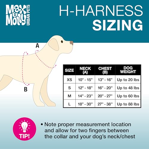 image for Max & Molly Urban Pets Max & Molly H Comfort Fit Dog Harness – Soft 