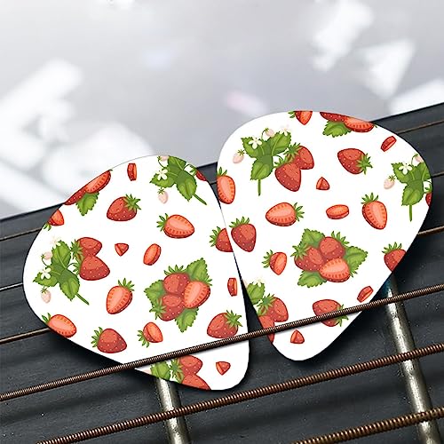 Lot de 12 médiators tendance et durables en forme de feuille de fraise pour ukulélé guitare électrique basse - Les Beatles, Paul McCartney, John Lennon, RIngo Starr, George Harrison Lot de 12 médiators tendance et durables en forme de feuille de fraise pour ukulélé guitare électrique basse – Image 8