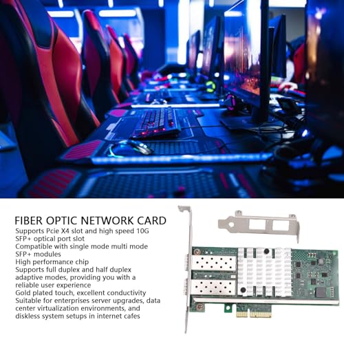 Adaptateur Ethernet PCIE X4 10Gbps Double Ports SFP+ Zunate pour Serveur Data Center