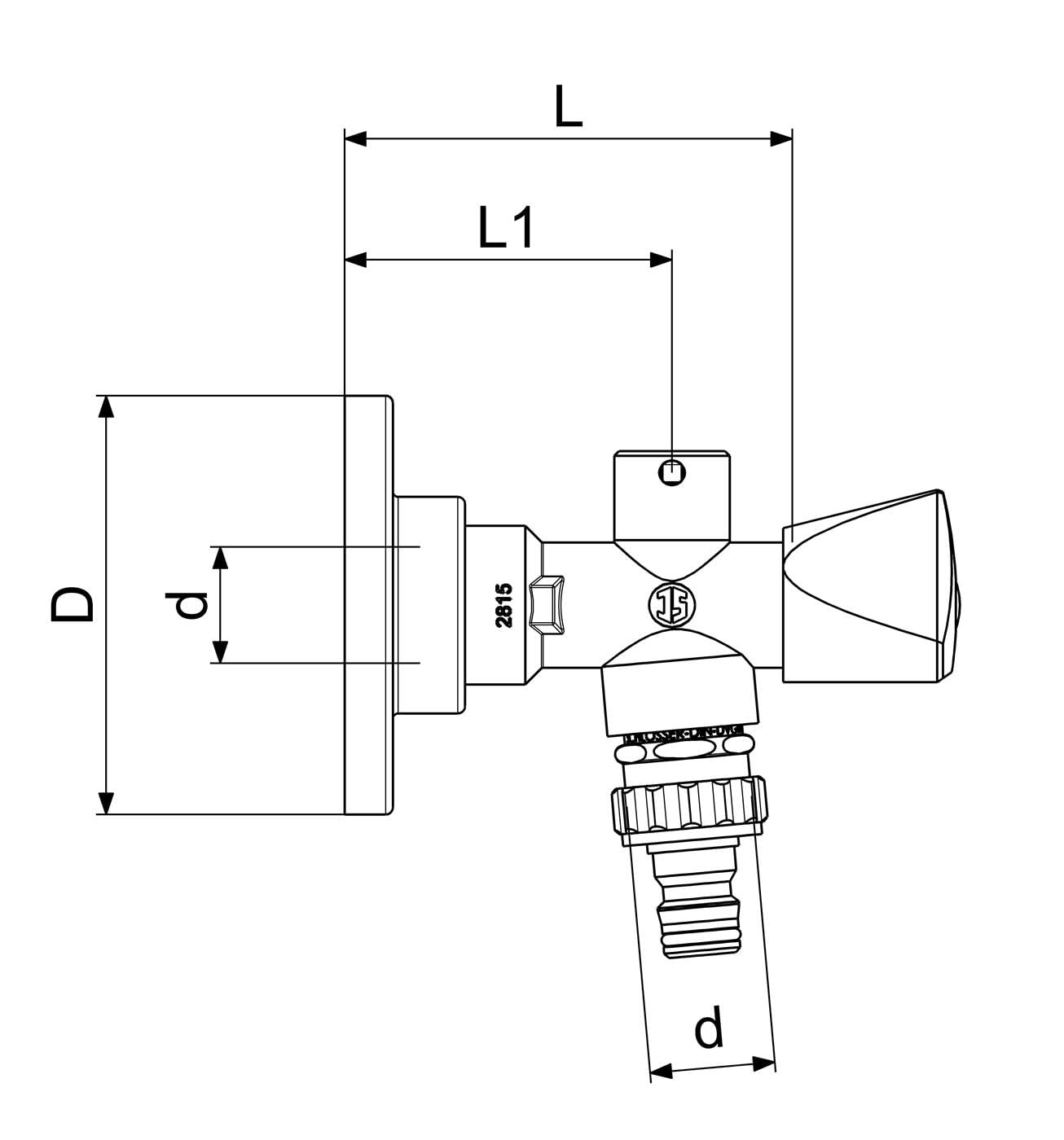 SCHLÖSSER Fertigmontage-Set für Außenarmatur Frost-Tec DN15