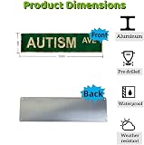 Carastora Autism Awareness Metal Sign – Vintage street sign style phrasing