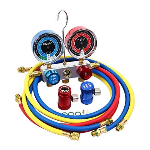 AutoRocking A/C Diagnostic Manifold Gauge Kit Air Conditioning Refrigerant Manifold Gauge Cover