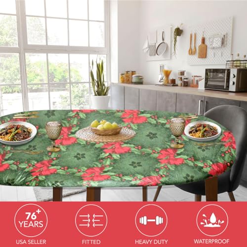 image for Covers For The Home Deluxe Elastic Edged Flannel Backed Vinyl Fitted T