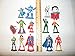 Justice League Deluxe Cake Toppers Cupcake Decorations Set of 14 with 12 Figures, DC Doll, JL ToyRing featuring Batman, Superman, Wonder Woman, Darkseid Etc.