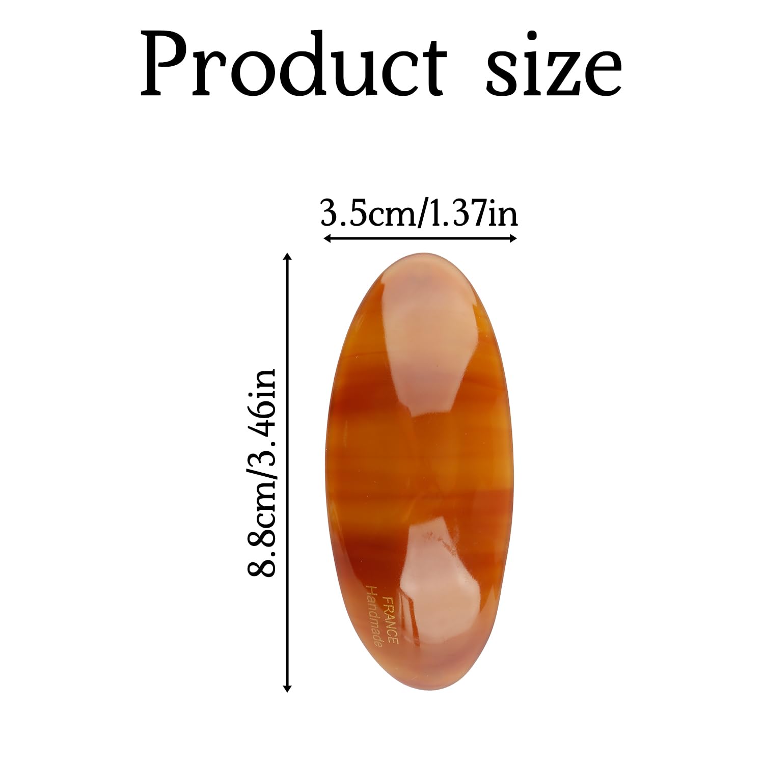 Tabanzhe Acetate Hair Barrette-3PCS Vintage Large Hair Clips for Women French Tortoise Shell Hair Barrette Hair Styling Accessories for Women Girls Ladies Thick Hair - Image 2