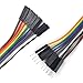 UCTRONICS Breadboard Alligator Clip Jumpers - Gator to Male and Female Jumper Wires Test Lead 2x10pcs 8 inch for Power Supply,LED Strips, Multimeters, Arduino Lilypad and Raspberry Pi