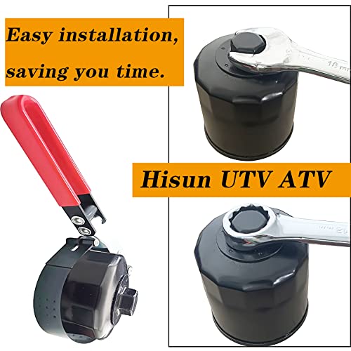 Suone 15200-003-0000 2 Pcs Oil Filter Compatible With Hisun Utv Atv 250 400 450 500 550 700 750(2008-2021) Including Massimo,Bennche thumb #6