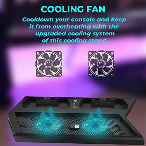 image for Ortz PS4 Stand Cooling Fan Station for Playstation 4, PS4 Accessories,