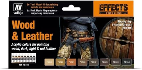 Miniatura 6 de Vallejo Juego de pintura de madera y cuero