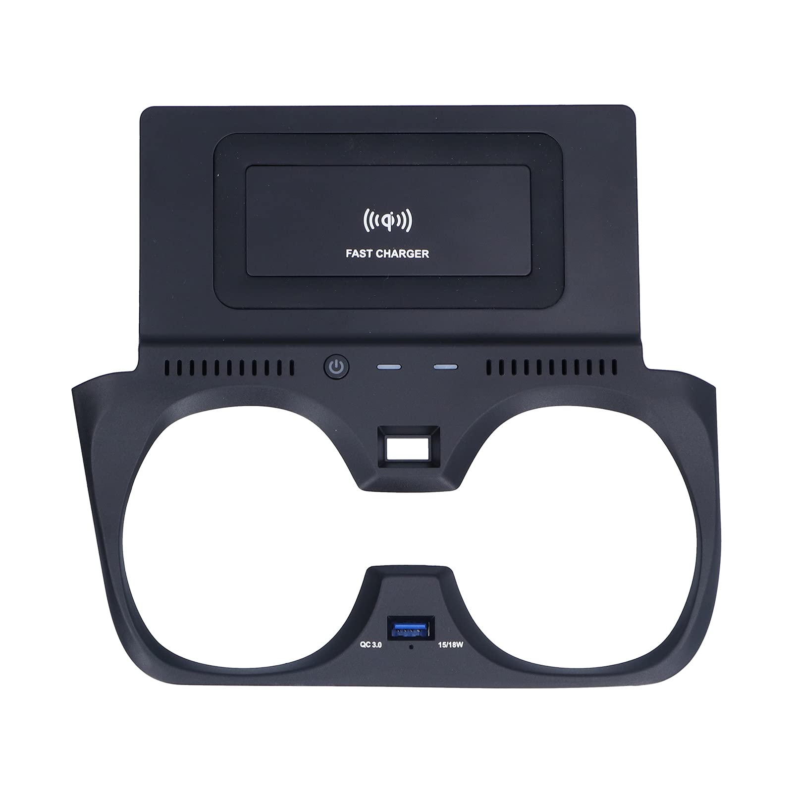Cargador Inalámbrico, Soporte para Teléfono de Carga Rápida Qi de 15W con Puerto USB QC3.0 Compatible con Serie 3 G20 G28 2019-2020