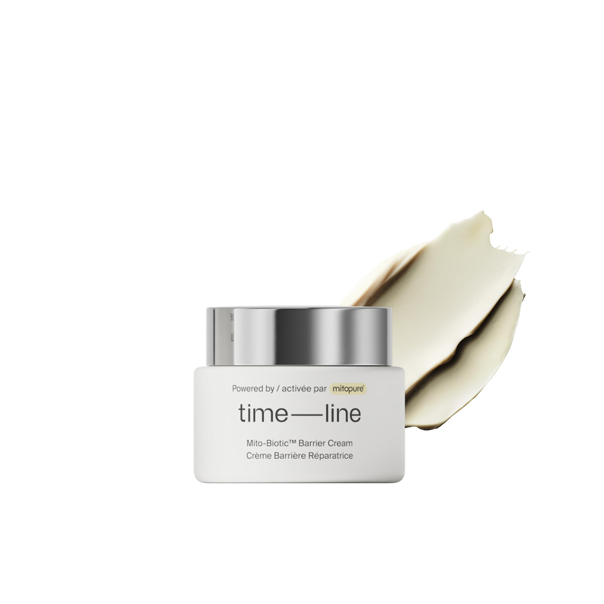 Timeline Mito-Biotic™ Travel Size Barrier Cream Nourishing Moisturizer With Peptides to Restore Dry Skin & Strengthen Barrier - .51 Fl Oz
