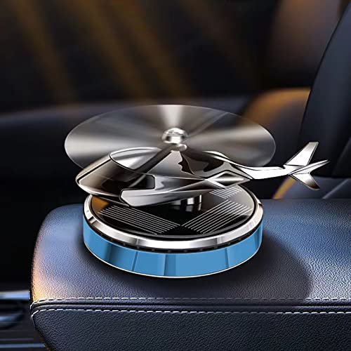 Image of Helicopter Car Air Freshener Rotating Solar Car Freshener Airplane Car Perfume