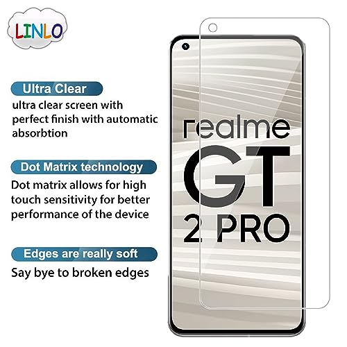Image of Tempered Glass Screen Protector Compatible for Realme GT 2 Pro with Full Screen Coverage; Except Edges and Easy Installation Kit(Transparent), Pack of 1
