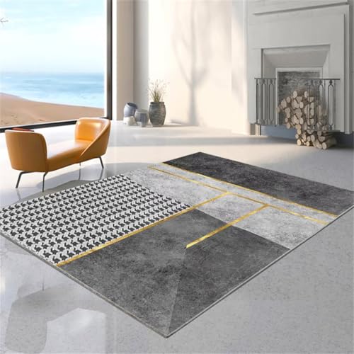 Tapis de Salon Gris Simple 70X140CM pour Chambre et Dressing
